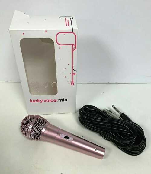 LUCKY VOICE - Microphone - Pink - BNIB