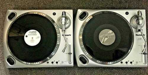 2 X NUMARK TT USB TURNTABLES (PAIR) and 10 X 12