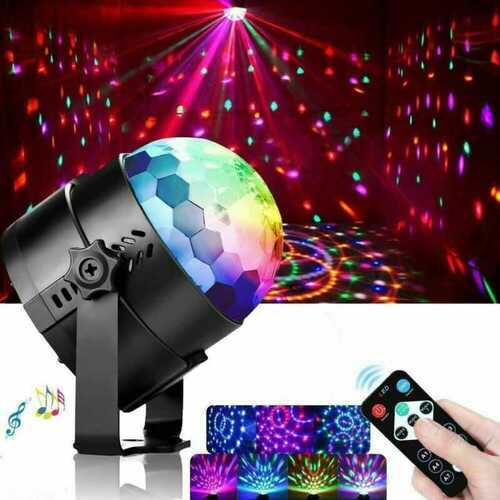 LED Magic Ball Stage Light Club RGB Rotating Disco Party DJ Decor w/ Remote UK