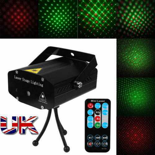 7 RGB LED Laser Light and Tripod, Remote Voice Control, for Christmas Disco Party