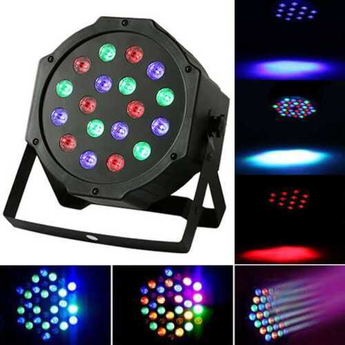 RGB 18 LED Par Lights Stage DMX Remote Control Party Bar Club Disco DJ Lighting