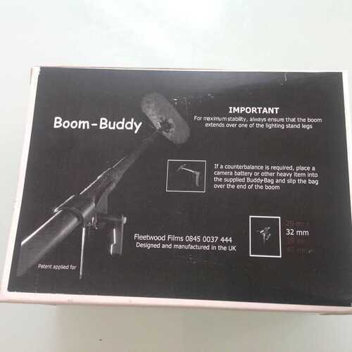 Boom Buddy Microphone Tripod Attachment Support Holder Film Sound Audio