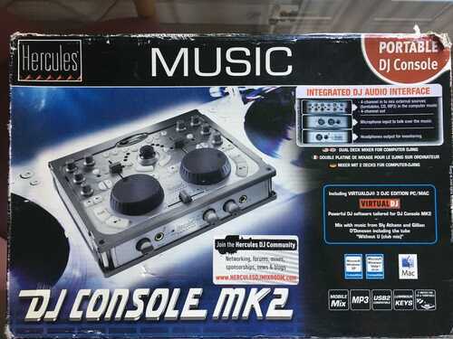 Hercules DJ Console MK2 - DJ controller mixer - silver - working