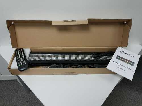 LED moving display, MM780T-UK, (7x80 multi-colour LEDS), remote included