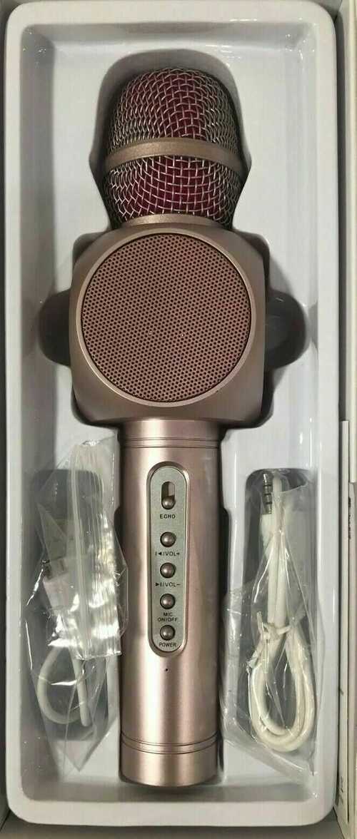 MAGIC KARAOKE PLAYER, WIRELESS MICROPHONE -  GOLD - Innoo Tech - UK