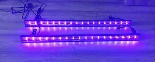 2 x American DJ ADJ ECO UV BAR DMX Ultraviolet LED Light Bars 1224100004