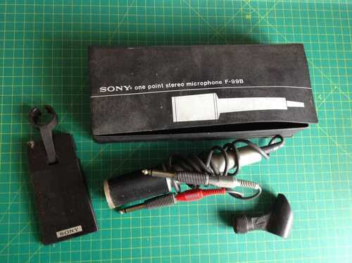 SONY one point stereo microphone F-99B