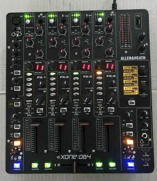 Allen and Heath Xone:DB4 Professional Club DJ FX Mixer + Decksaver