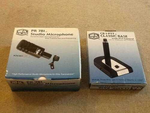 Heil Sound PR 781 Studio Microphone and Heil Sound CB-1-PTT Classic Base with PTT