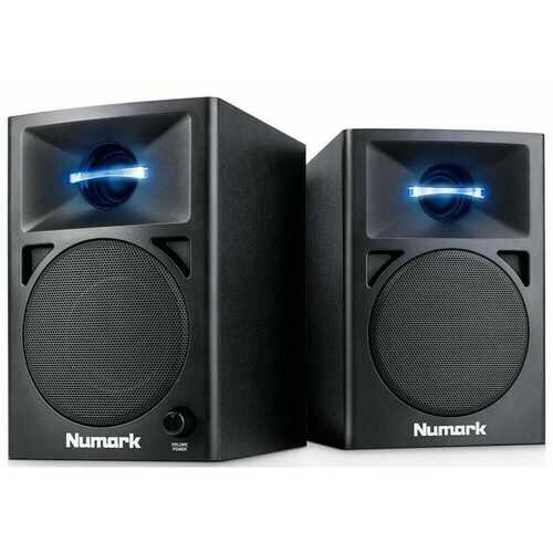 Numark N-Wave 360 Powered Desktop DJ Monitors -   Pair Speakers