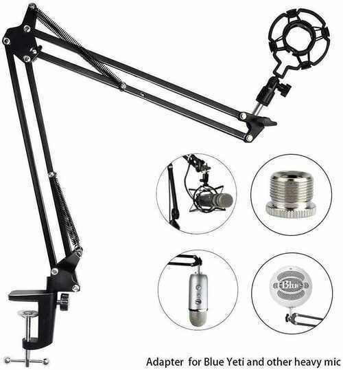 Adjustable Microphone Stand Mic Suspension Boom Stand and Table Mounting