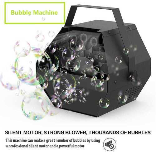 Electric Bubble Maker BlowerMetal Shell Machine Stage Party Children Wedding UK