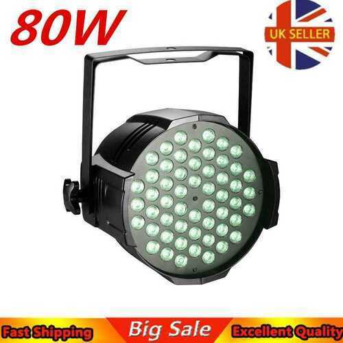 80W LED 60 RGB Modes Disco Stage Lights Mini Par Light 360  Adjustable Durable