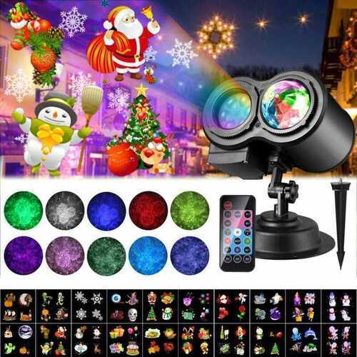 2020 Christmas Halloween Projector LED Lights, 20 Slides ALED LIGHT LED...