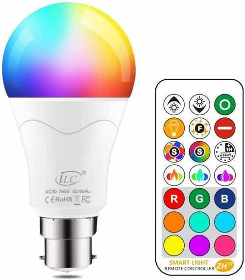 iLC 85W Equivalent Colour Changing Light Bulb 12W Bayonet B22 RGBW LED Color...