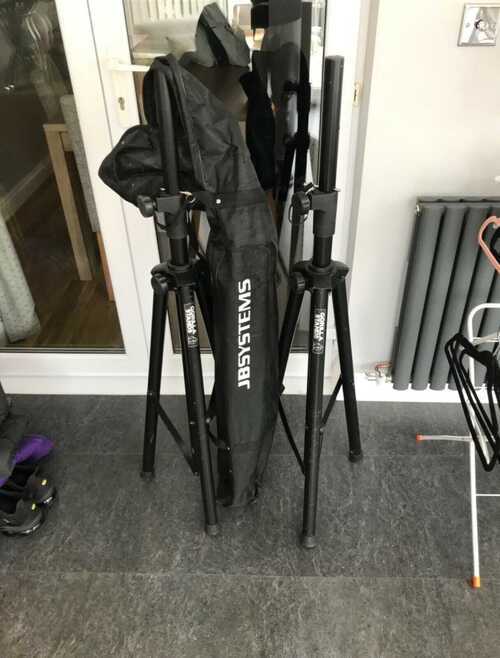 GORILLA HEAVY DUTY SPEAKER STANDS WITH JB SYSTEMS BAG