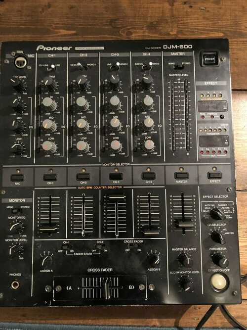 Pioneer DJM500 4 channel DJ mixer Black Used