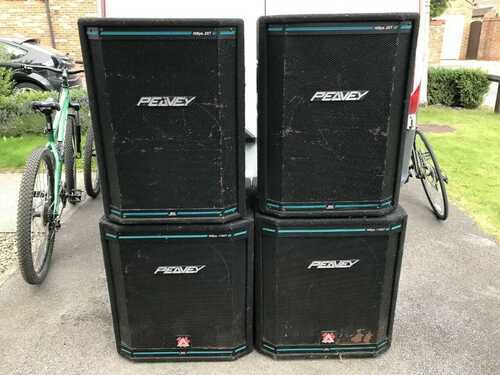 Peavey Hysis Speakers BW 15'' Tops and 18'' Bass Bins