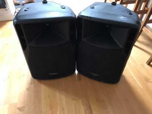 2 x KAM RZ12A V2 Active DJ PA 200W RMS Speakers - Black