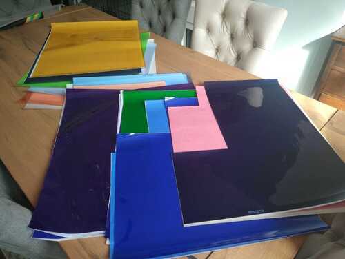 SELECTION OF 25 x ROSCO SUPERGEL STAGE LIGHTING GEL SHEETS VARIOUS COLOURS