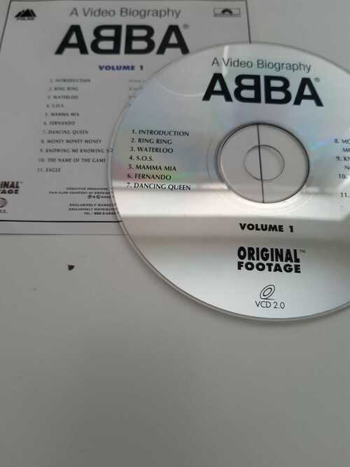 KARAOKE  DVD.    A VIDEO BIOGRAPHY OF ABBA   .  20 TOP TRACKS