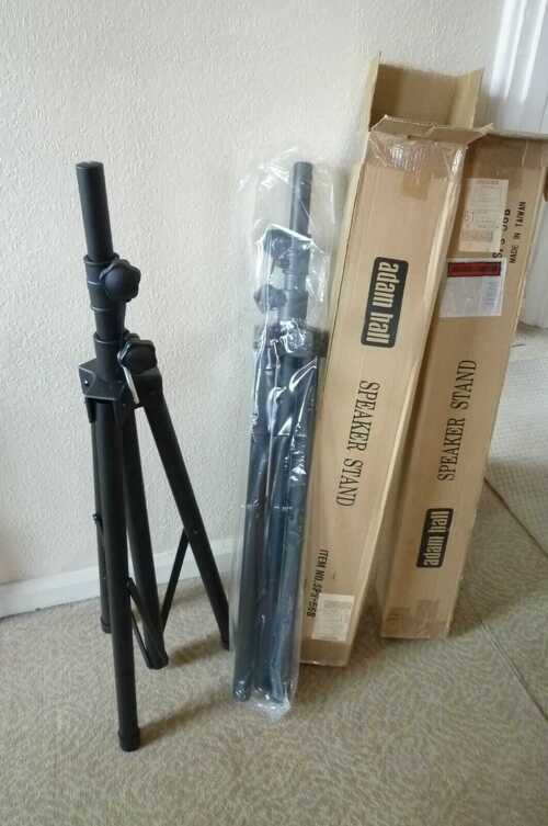 Adam Hall SPS-56B  PA Speaker stands. Pair.....Boxed.... UNUSED