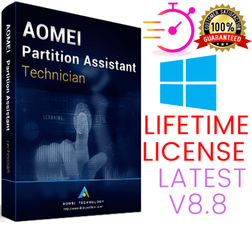 AOMEI Partition Assistant Technician 8.8 Multi DeviceFull LicenseLatest