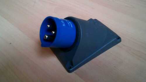 Legrand 230 Volt Blue 16 Amp 3 pin Angled INLET Wall Mount Socket