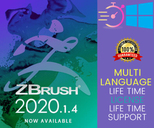 ZBrush 2020.1.4 3D  Instant DeliveryWindowsLifetime License Latest update