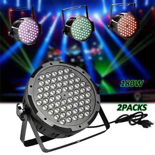2X 180W LED Par Stage Light Portable RGB Club Party Concert Effect Lighting UK