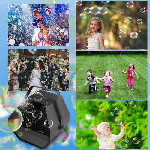 Automatic Bubble Maker Machine Electric Bubble Blowing Machine Blower for Party