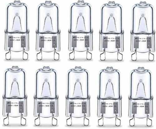 AcornSolution 10 x G9 Halogen Pin base Light Bulbs Clear Capsule (40W)