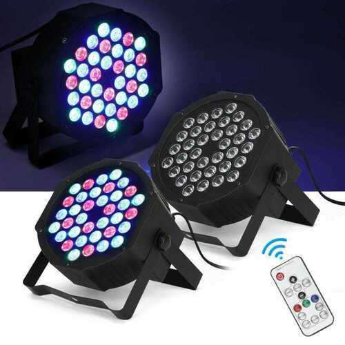 2Pc  36 LED Par Stage RGB Lamp Lighting Projector DMX Disco DJ Bar Party Light