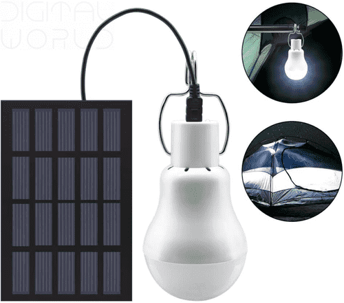 Solar Powered Shed Led Light Bulb - GreeSuit Portable USB Without Controller