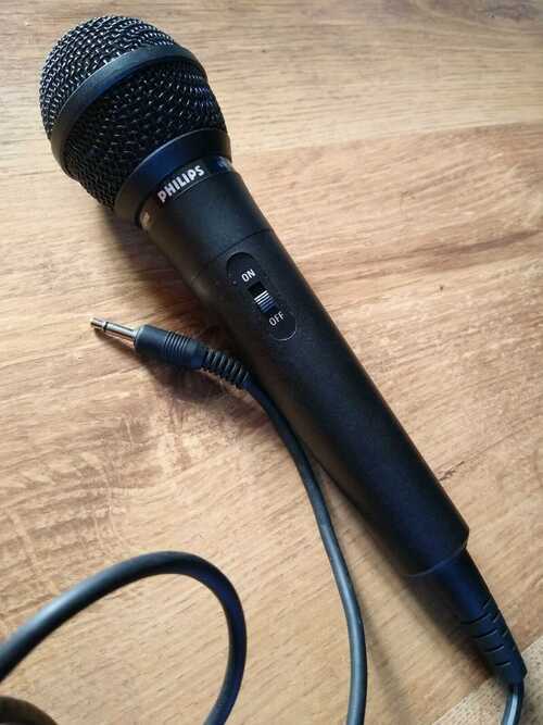 Philips Microphone SBC3022 wired unidirectional dynamic microphone with 3m lead