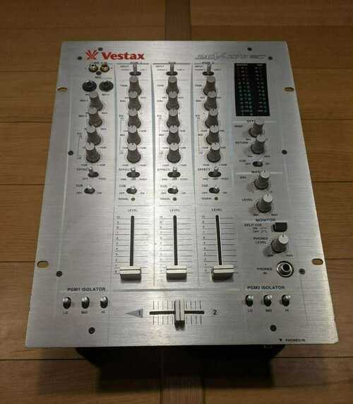 Vestax PCV 275, 3 Channel DJ Mixer Silver Professional