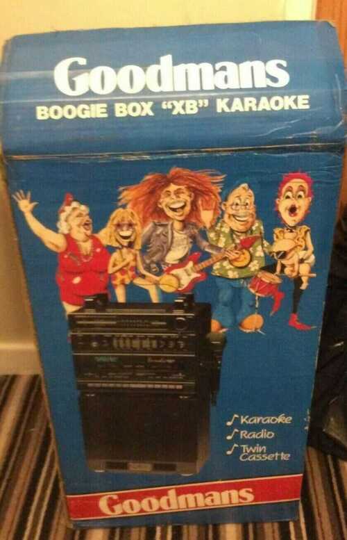 Karaoke Machine, Goodmans, Original Cassettes and Microphone