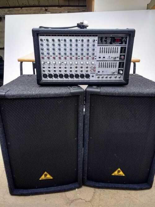 Behringer Europower PMH 2000 Mixer amp plus Eurolive B1220 Speakers 200w RMS