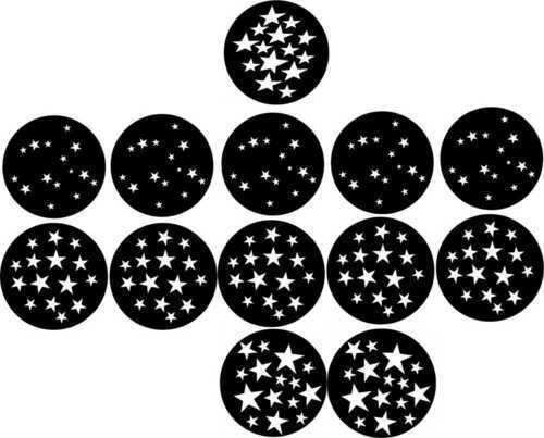 13 x Martin Mac 500   DHA  Metal Star Gobos