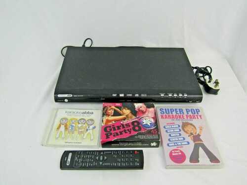 Acoustic Solutions AS344 DVD Karaoke machine player + remote and Karaoke discs lot
