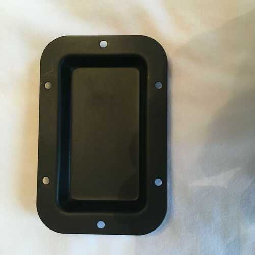 Penn Steel Recess Mounting Blank Dish Black 135mm x 89mm