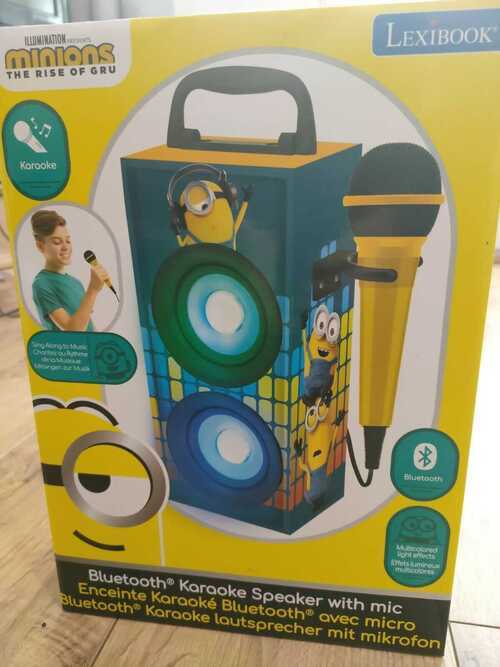 MINIONS THE RISE OF GRU LEXIBOOK BLUETOOTH KARAOKE SPEAKER WITH MIC BNIB