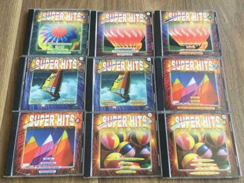 Karaoke CD'S x 9  - Super Hits Volume 2-10 - Some Broken Cases