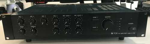 TOA A-1706 PA Ampliefier and Background Music Amplifier with Rack Mounts