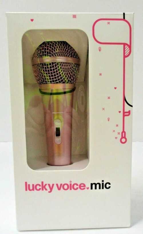 LUCKY VOICE Microphone Pink BNIB.