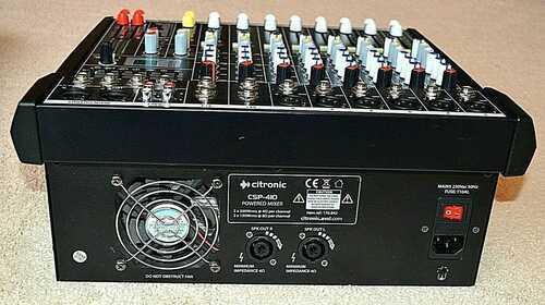 Citronic CSP-410, 400W, Stereo Powered Mixer amplifier w/DFX. + manual, Ex Cond