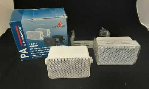 New Monacor Audio Small PA Speakers x 5