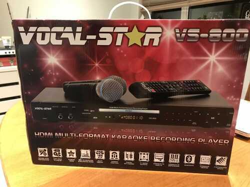 Vocal-Star Vs-800 CDG DVD Karaoke Machine Player w/150 free song DVD on request