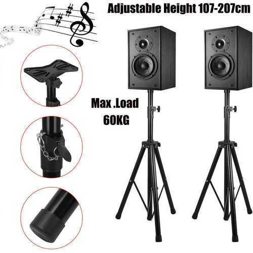 1 Pair Stands High Quality PA Speaker Tripod Stands kit with Bag Stand DJ Disco#