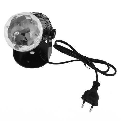 Mini 3x1W RGB LED Stage Club Party Bar Disco Rotating Light Lamp(EU Plug)